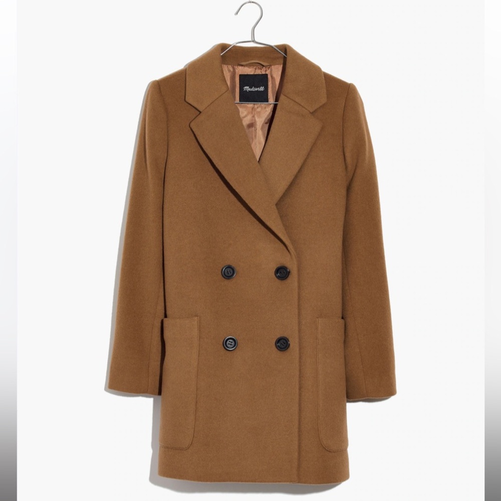 Madewell Double-Breasted Tan Coat